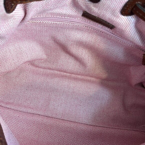 Vintage Dooney & Bourke Chiara Tote East West bag Croco Embossed Leather Brown - Picture 6 of 16